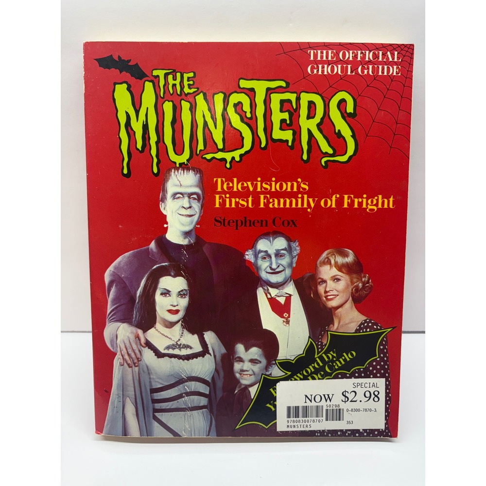 The Munsters Official Ghoul Guide Stephen Cox 1989 Vintage TV Horror Book